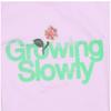 Ganni Damen Growing Slowly Logo Kurzarm T-Shirt 868 A1050191