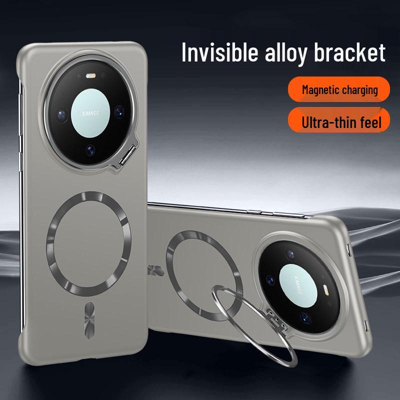 Huawei Mate80 Pro Ultra-Thin Magnetic Phone Case with Metal Paint Borderless Design