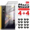 PocoX7 5G Glass 8 In 1 9D Tempered Glass For Xiaomi Poco X7 5G Curved Camera Lens Screen Protector On Poko Little X7 X 7 X7