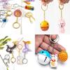 100pcs 1inch Keychain Rings Golden Split Round Key Ring with Chain and Open Jump Rings DIY Keychain Making Crafts Keychains with Chain and Jump Rings