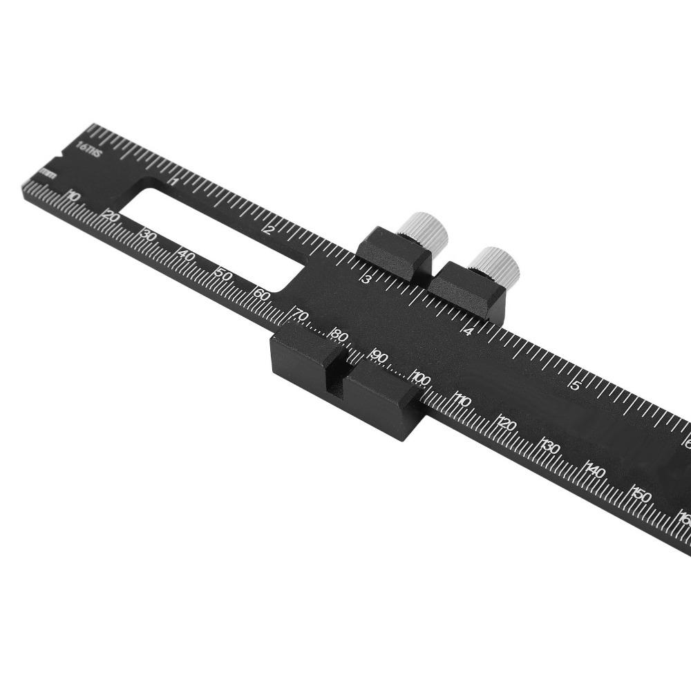 Metric Inch Scale Woodworking Marking Ruler Adjustable Slide Ruler For Engineer Carpenter