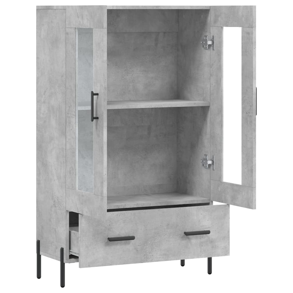 Vidaxl Tall Cabinet, Concrete Grey, 69.5X31X115 Cm