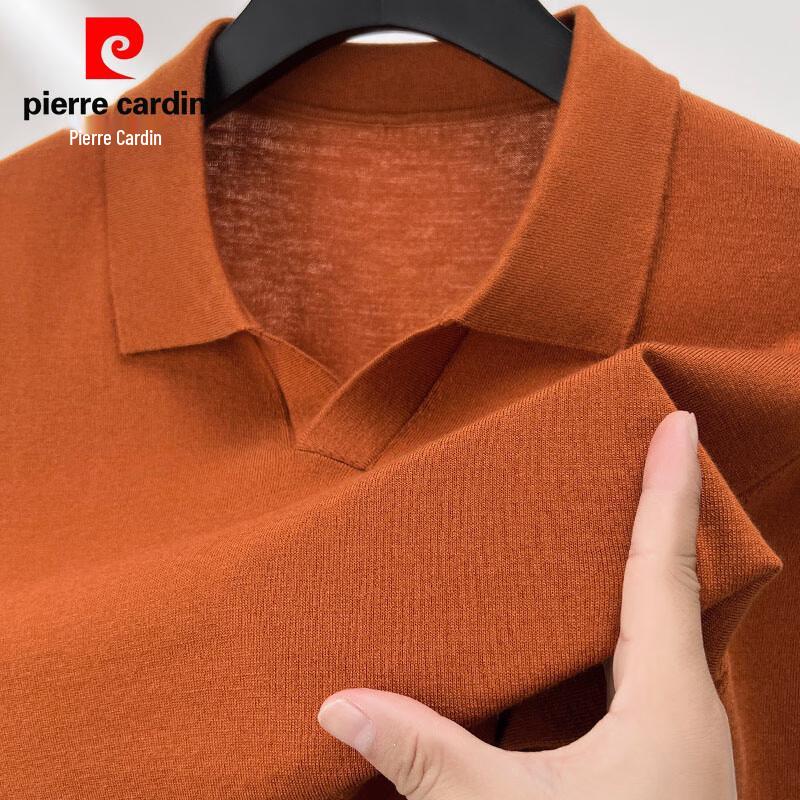 Pierre Cardin Men's Machine Washable Cashmere Blend Polo Knit Sweater