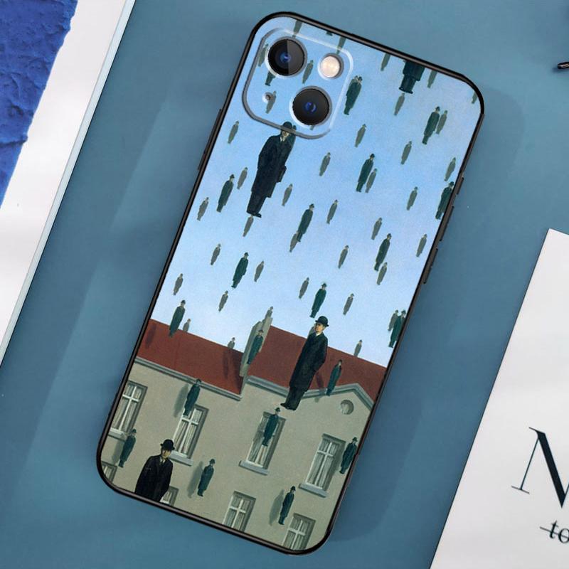Rene Magritte Phone Case For iPhone 15 13 12 11 14 Pro Max Mini X XR XS MAX SE 2020 7 8 Plus Back Cover