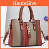 Fashionable Large Capacity Color Block Tote Bag For Women Stylish Casual Use
