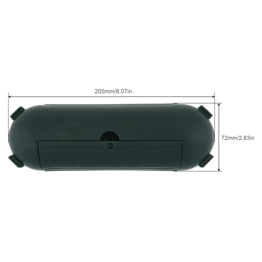 Heavy Duty 12-18 AWG Outdoor Extension Cord Cover Weatherproof Electrical Connection Box Secure Seal Plugs Wires Lights