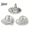 Small Ring Plate Jewelry Dish Glass Water Holder for Bathroom Ripple Elegant Clear Crystal Holder Decorative Trinket Tray Bedside
