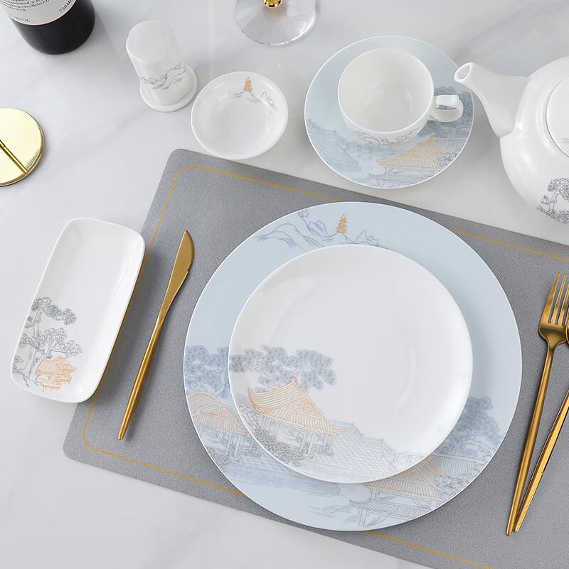 Elegant New Chinese Style Ceramic Tableware Set