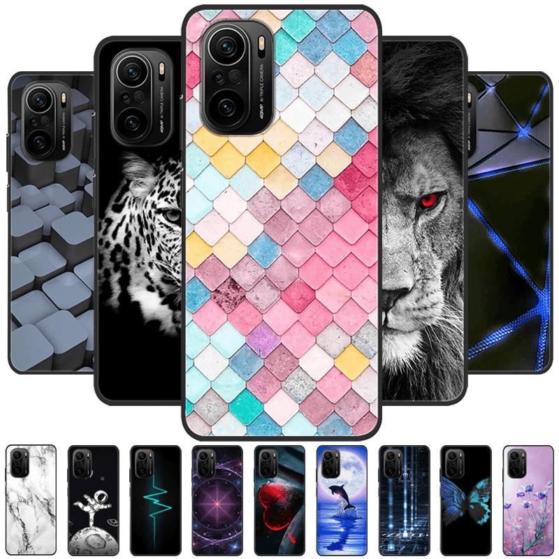 For Redmi K40 5G Case K40 Pro Cute Animals Matte Silicone TPU Soft Phone Cover For Xiaomi Mi 11i Fundas Poco F3 Coque Bumper