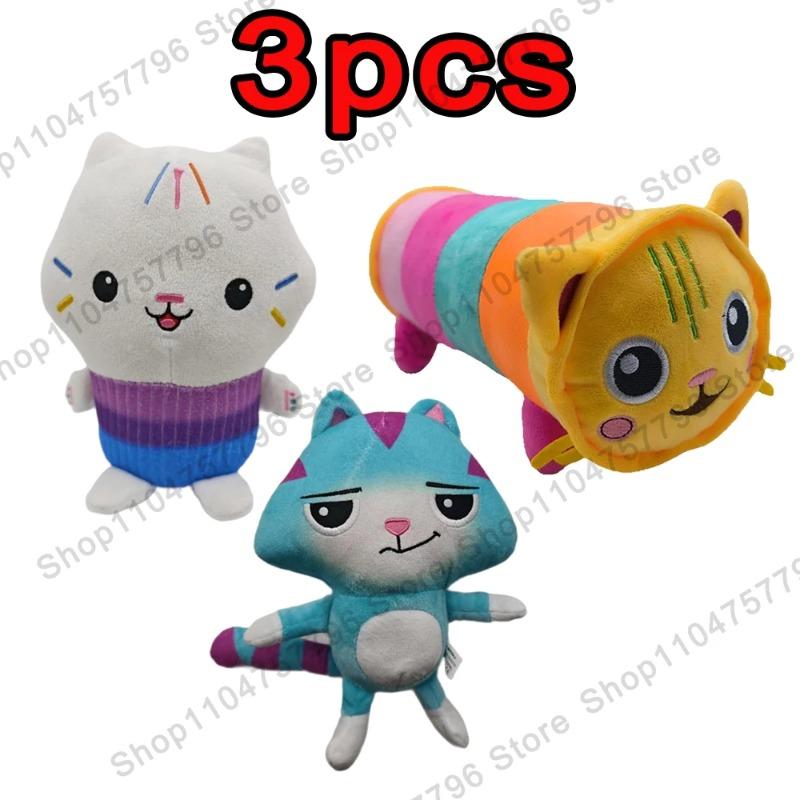 2026 New Gabbys Doll House Plush Toy Mercat Cartoon Stuffed Animals Smiling Cat Car Cat Hug Gaby Girl Birthday Gift