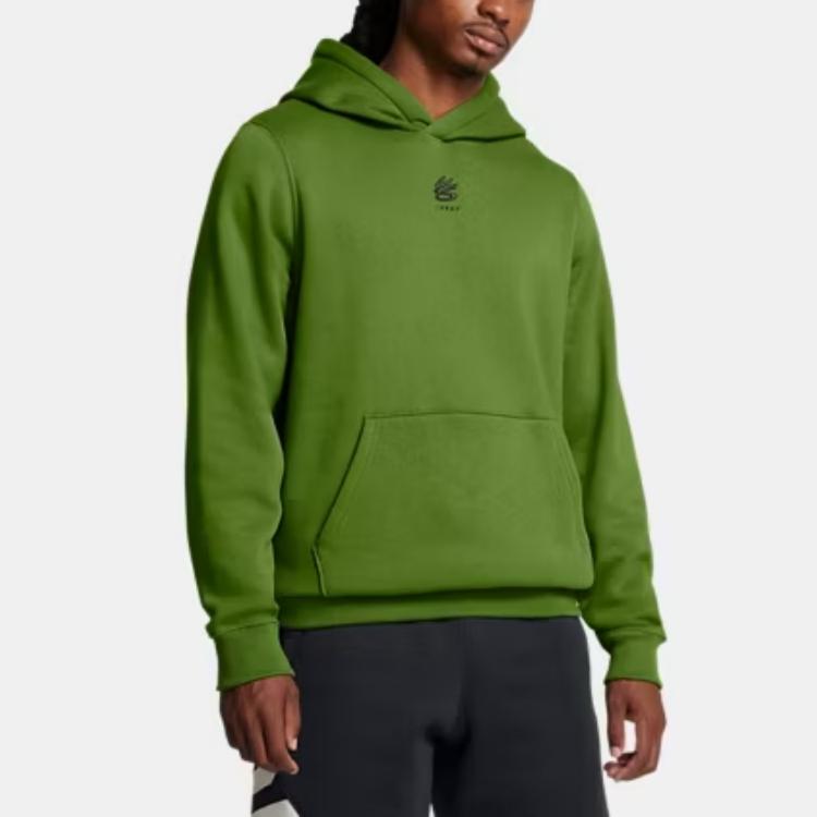 Under Armour Curry Splash Basketball Hoodie Comfortable Men hoodies Green 1387096-306