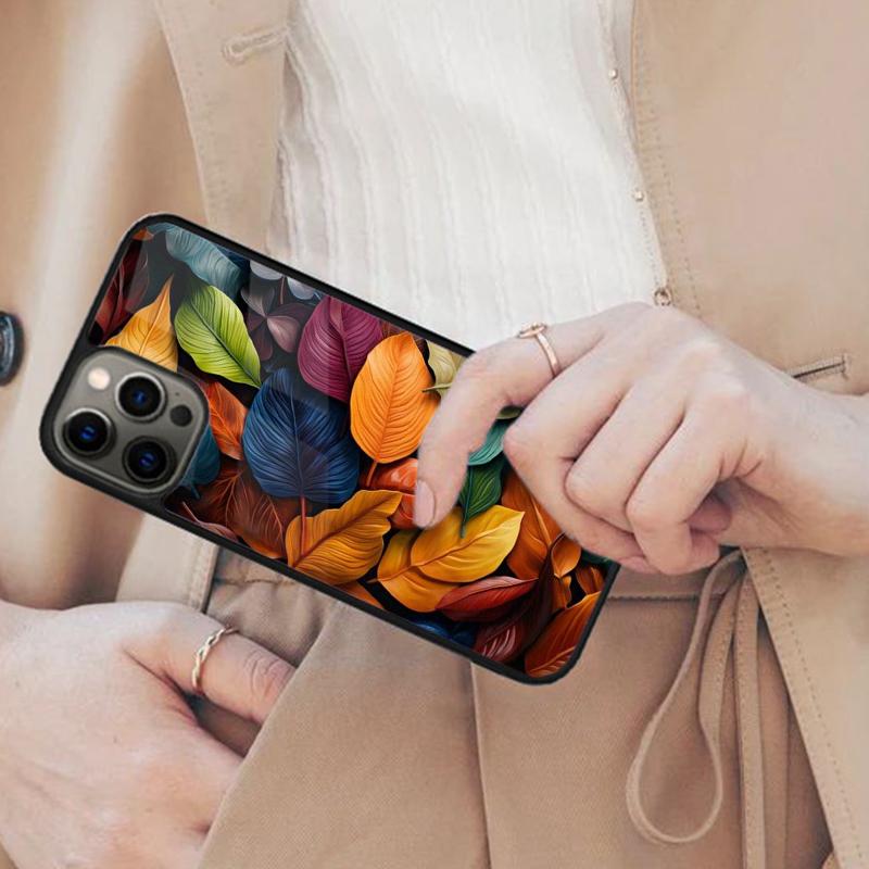 Colorful Leaves Magnetic Phone Case For APPLE iPhone 17 Air 16 14 13 12 Pro Max 15 Plus Wireless Charge With MagSafe Cover