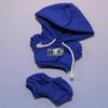Labubu Hoodie Set: Solid Color Doll Clothes with Pendant for First & Third Generation, 17cm Replaceable Plush Merchandise.