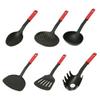6pcs Plastic Kitchenware Set Serving Spoon Slotted Turner Kitchen Non-Stick Cookware