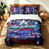 Texas Rangers (14) 3pc Set Suitable for Master Bedrooms Soft and Comfortable an Ideal Gift for Family and Friends Includes One Duvet Cover and Two Pil