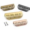 Curved Grip Drawer Pull Handle Zinc Alloy Cupboard Door Handle  Furniture Hardware