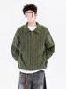 Men's Trendy Half-Zip Cable Knit Sweater - Autumn/Winter Casual Fashion