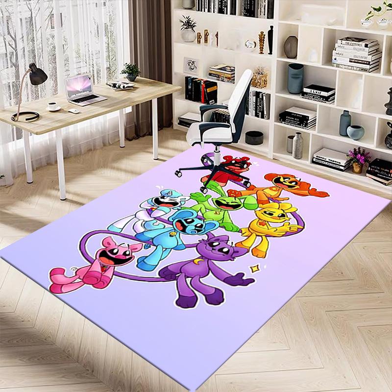 Colorful Friends Action Carpet For Playroom Bedroom Living Room Sofa Home Decorkids Game Area Rug Nonslip Floor Mat