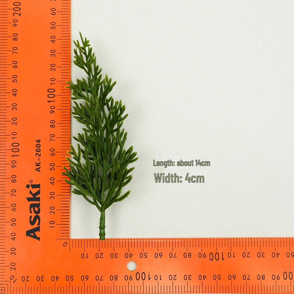 Exquisite DIY Green Pine Cypress Plastic Plant Props for Photography & Jewelry Decoration