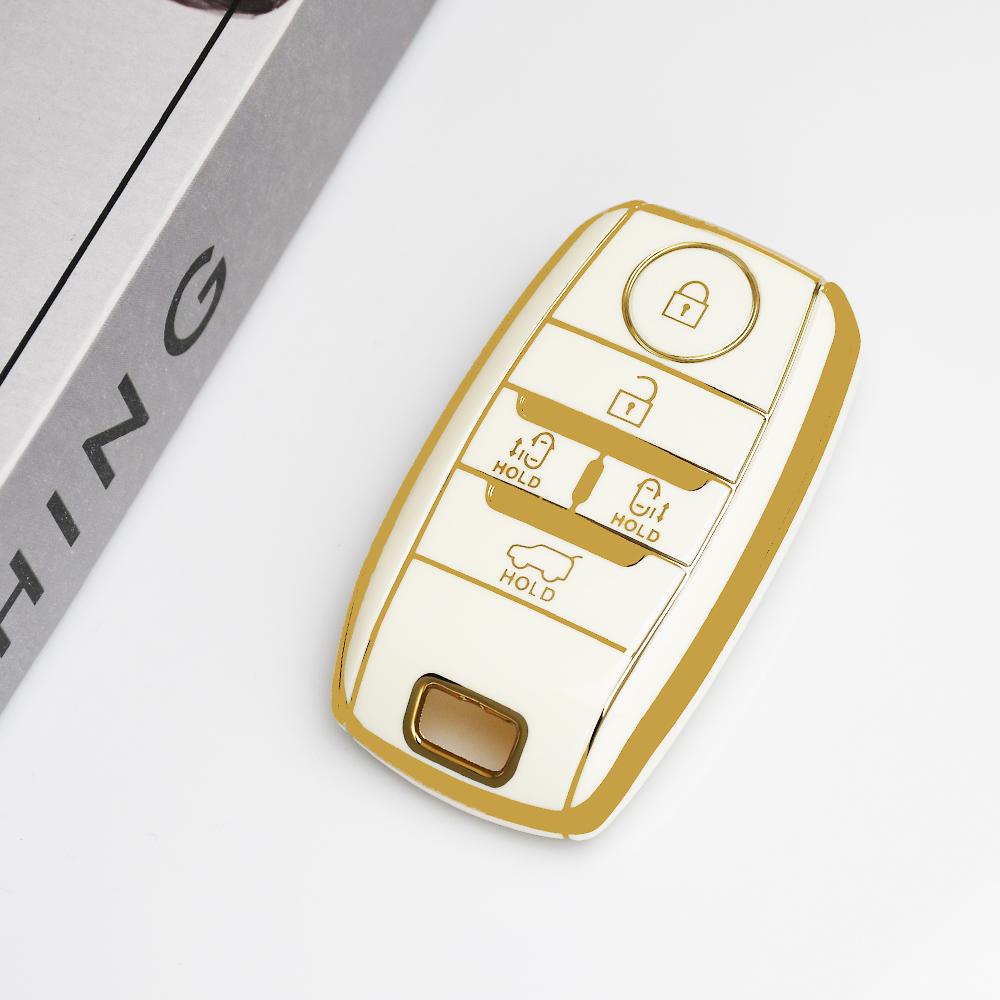 

Keyless For KIA Sedona 2020 Sorento Grand Carnival 5/6 Buttons Smart Remote TPU Car Key Case Cover Shell Fob Holder Protector 5 button key cover белый