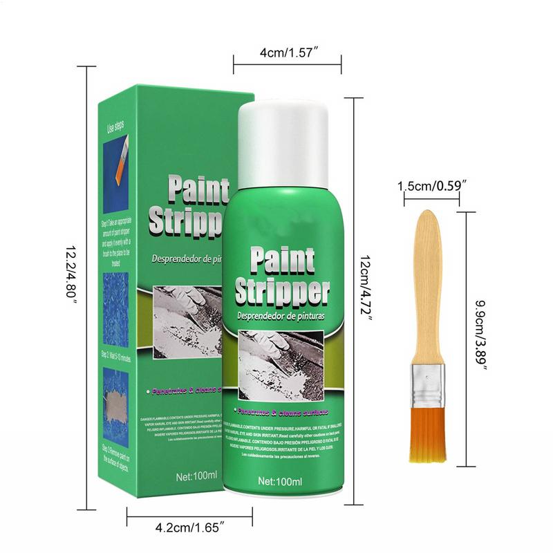Paint Remover Multi-Purpose Spray Metal Surfaces Polish Paint Stripper Car Maintenance Vehicles Household Cleaning Protection