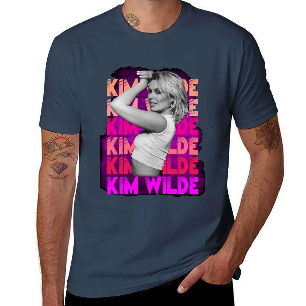 Kim Wilde 80s T-Shirt Plus Size Clothes Custom T Shirt Big and Tall T Shirts for Men