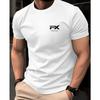 T-shirt da uomo con motivo 3D T-shirt a maniche corte T-shirt stampata in 3D girocollo retro retro casual street