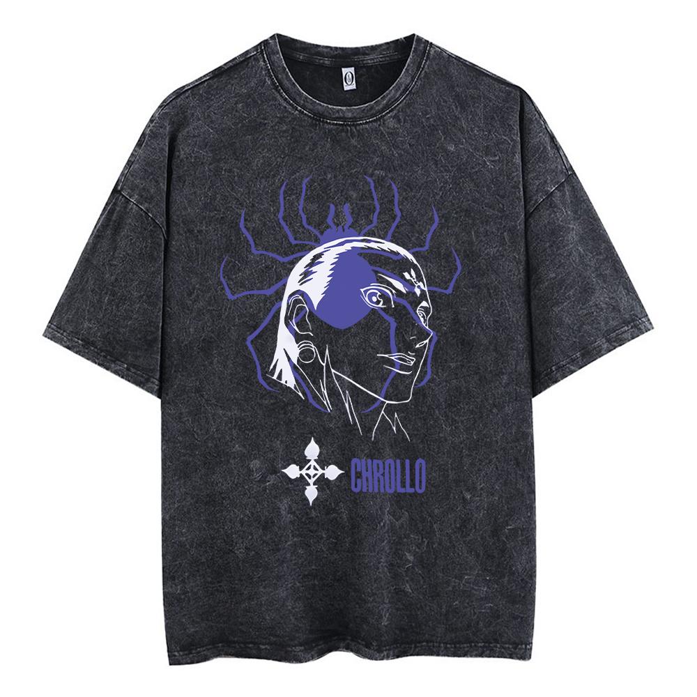 Anime Vyprané Tričko Hunter x Hunter Potisk Retro Harajuku Styl Top pro Muže Ženy Ležérní Streetwear Unisex