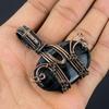 Blue Tiger Eye Pendant, 999 Copper Wire Wrapped Pendant Jewelry. Gift For Women Handmade Pendant Gemstone Jewelry