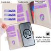 For Honor Magic8 Lite 5G/X9d 5G/X70 5G Case RFID Blocking Wallet PU Leather Phone Cover with Wrist Strap