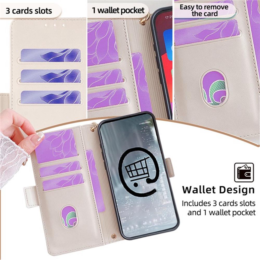 For Honor Magic8 Lite 5G/X9d 5G/X70 5G Case RFID Blocking Wallet PU Leather Phone Cover with Wrist Strap