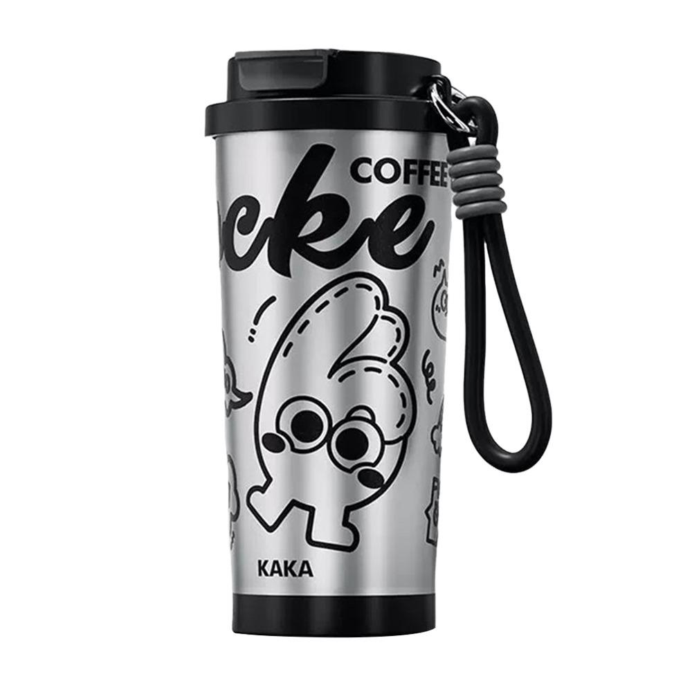 

500ml Water Cup KaKa Gesture Insulated Cup Durable Coffee Cup чёрный