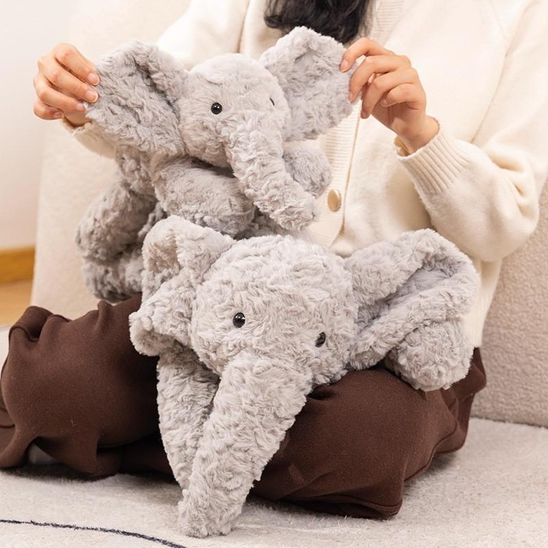 Soft Plush Cartoon Cute Elephant Stuffed Animal Toy For Kids Ideal Gift For Girls