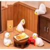 7 STuks Miniatuur Eend Ornamenten Leuke Kleine Eend Beeldjes Speelgoed Lichtgewicht Kleine Decoratie voor Poppenhuis Kinder Verjaardagsfeest Cadeaus
