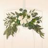 2pcs Artificial Wedding Arch Flowers for Wedding Sign Faux Floral Swag Decor for Reception Ceremony Backdrop Willow