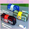 Cartoon Football Pencil Case Double Layer Large Capacity Oxford Fabric Storage For Students And Office