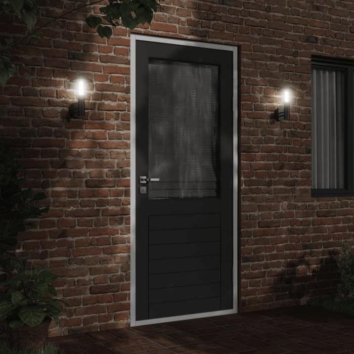 VidaXL Outdoor Wall Light Black Stainless Steel, Outdoor Wall Lighting, Garden Wall Lamp, Wall Sconce 4006240