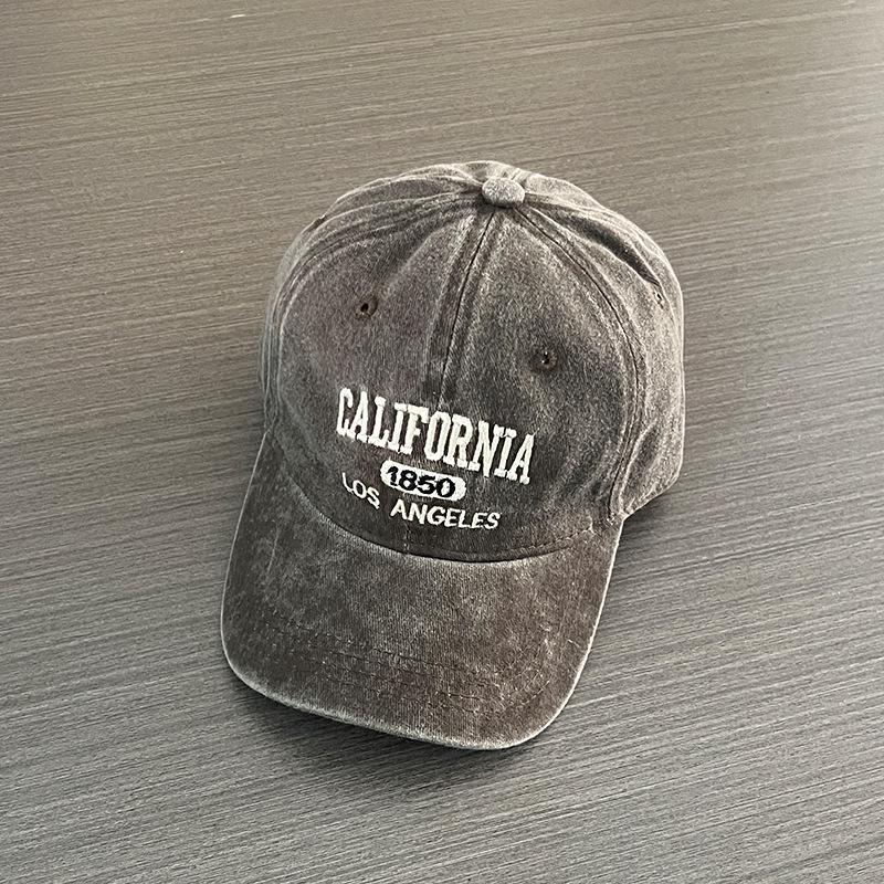 Unisex Retro Distressed Embroidered Baseball Cap for Large Heads - Outdoor Sports Sunshade