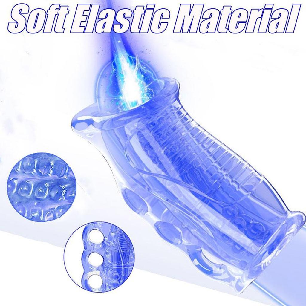 Open Penis Sleeve with Vaginal Texture for Male Blowjob Toys Penis Trainer Male Masturbator Male