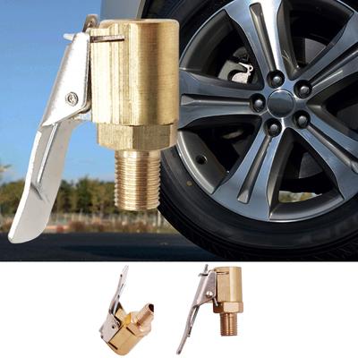 Boquilla de Aire para Neumático de Coche Inflador Bomba Válvula Conector Adaptador de Clip Coche Latón 8mm Válvula de Rueda de Neumático para Bomba Inflable