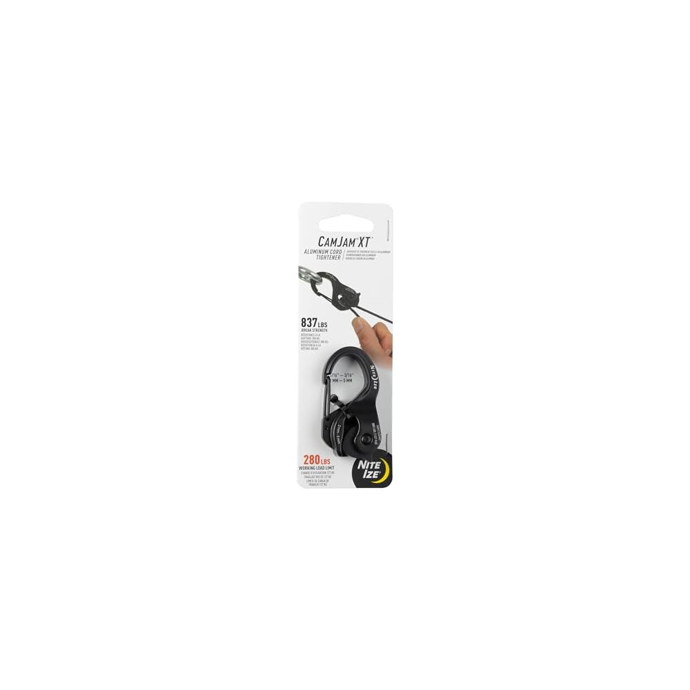 Niteize CamJam XT Black Aluminum Tent Setup Accessory NCJSA-01-R3