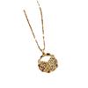 Exaggerated Color Butterfly Micro-Inlaid Real Gold Necklace Female Transfer Bead Collarbone Chain With Jewelry