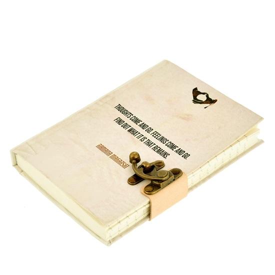 17.78 Cm Motivational Qutoes Diary with Recycled Cotton Free Handmade Paper 250Gsm