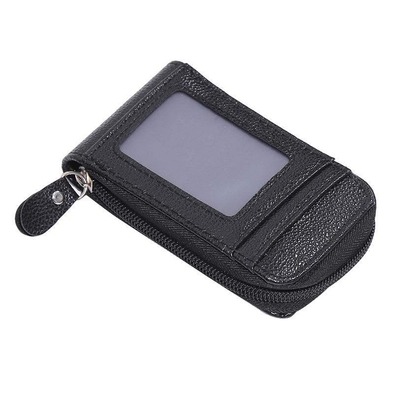 Porta carte multi-slot vintage piccolo portafoglio donna uomo business banca carta di credito borsa porta monete uomo portafoglio in pelle con cerniera