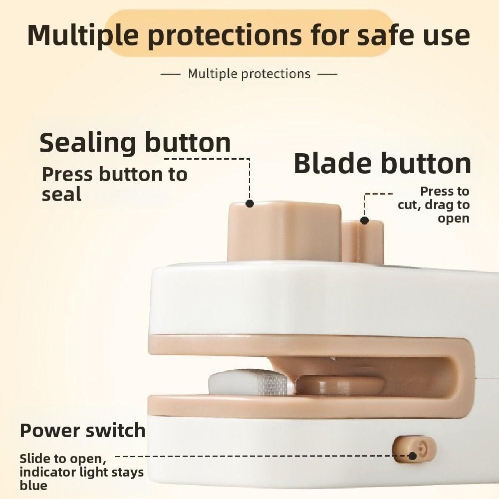 Mini Heat Sealer Magnetic Plastic Bag Sealer Kitchen Gadget Food Sealer Clip  Travel