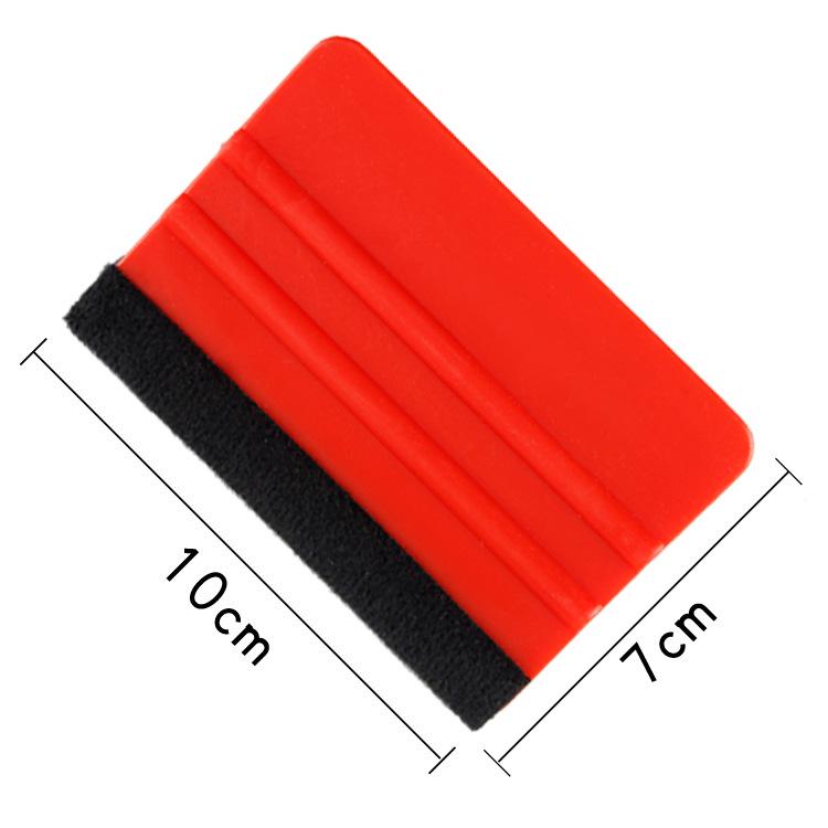 Car Vinyl Wrap Velvet Scraper Tool - Square Plastic for Film Application