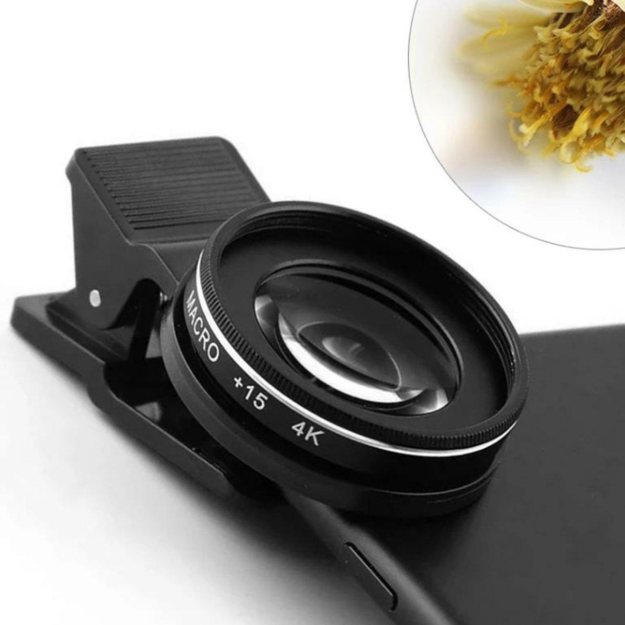 

ABC 37MM 15X Макрообъектив 4K Профессиональный объектив для фотокамеры для смартфона