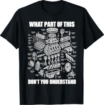 Welchen Teil davon verstehst du nicht Motorrad-Diagramm T-Shirt