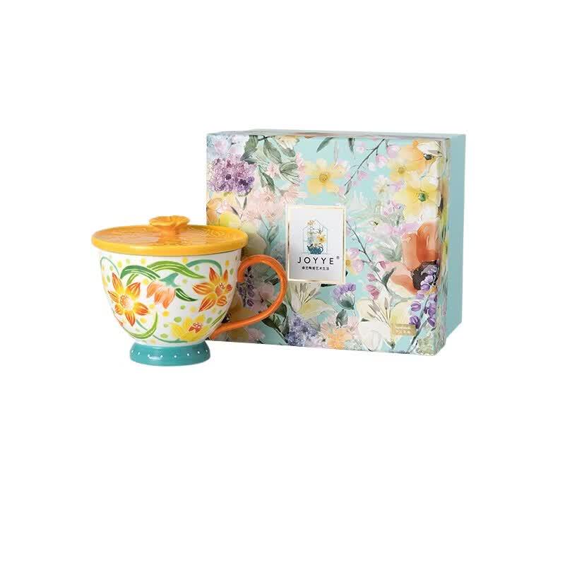 JOYYE Ceramic Mug with Lid