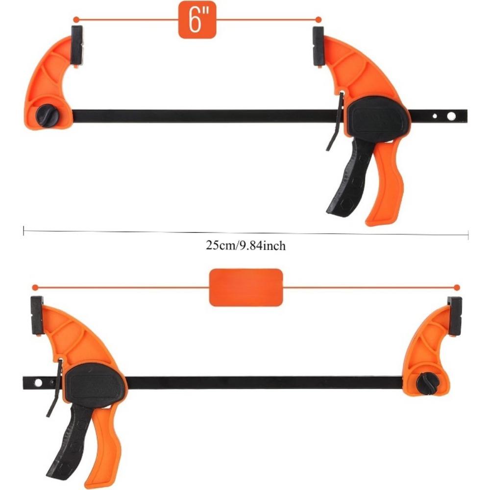 2 szt. 6-calowy pomarańczowy szybkozaciskowy zacisk do długopisu stolarskiego